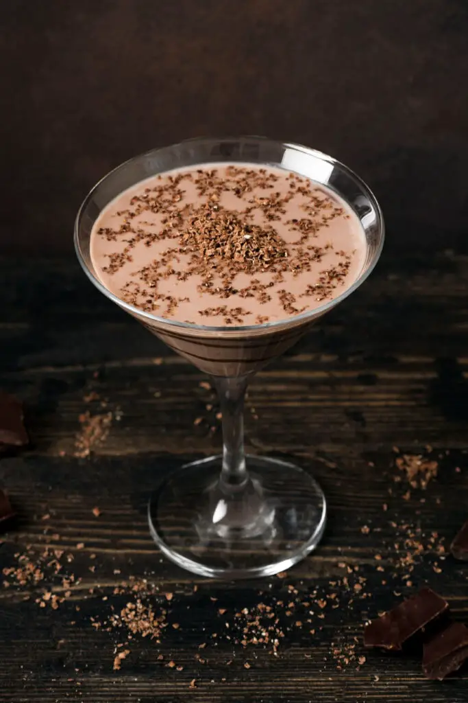 Pemandangan atas Godiva Chocolate Martini