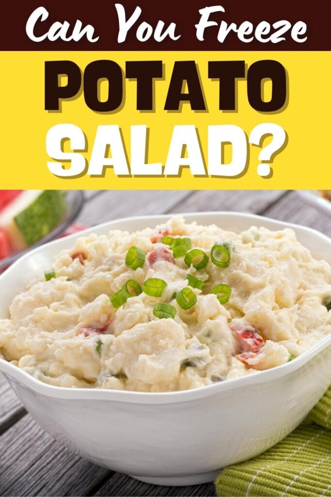 Você pode congelar salada de batata?