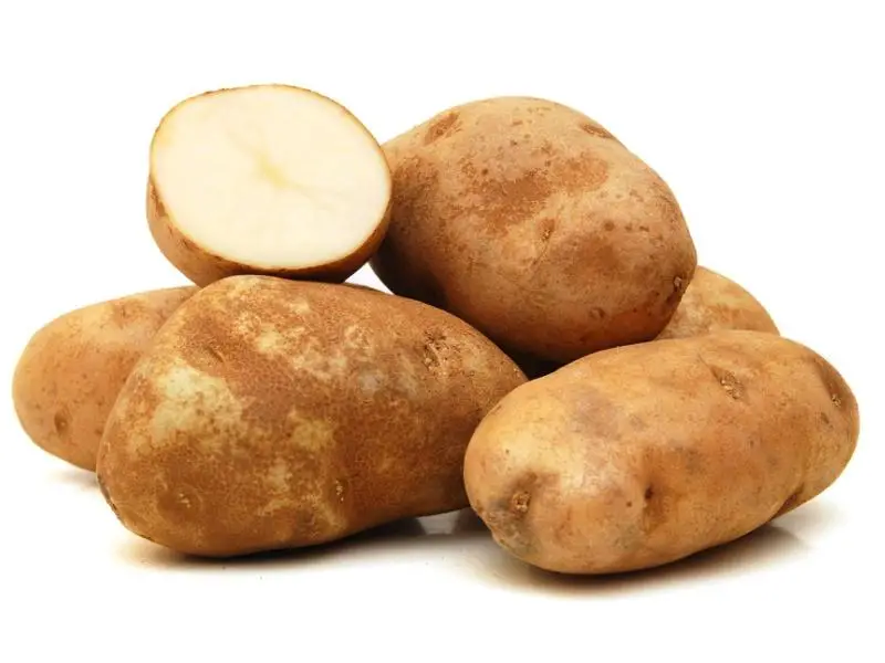 Pommes de terre longues blanches
