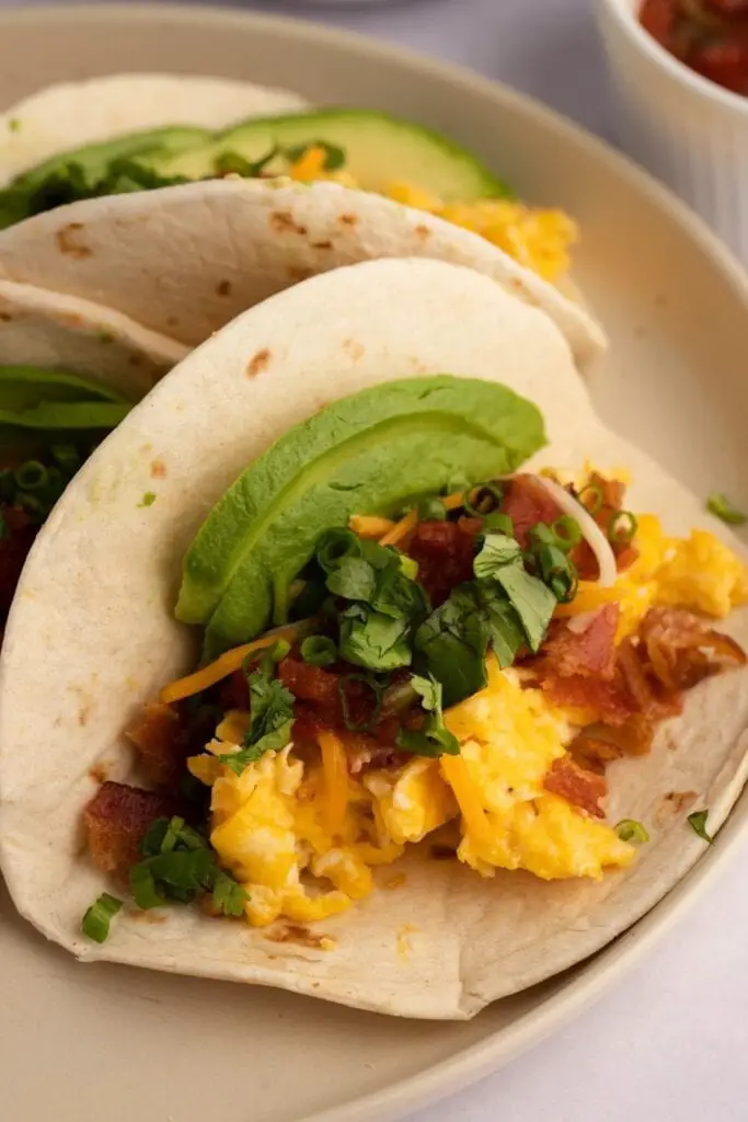 Colorful Tacos for Breakfast