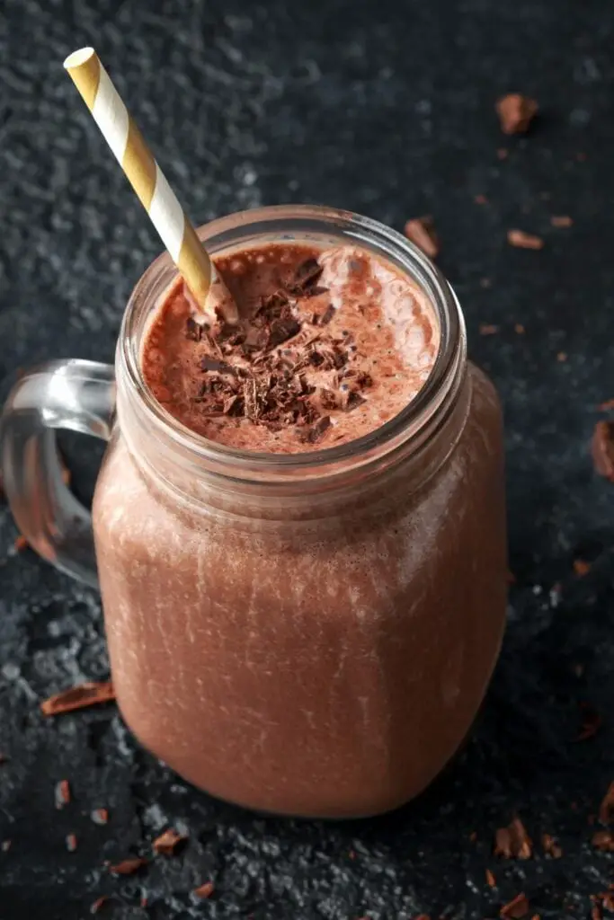ʻO ka homemade Chocolate Protein Shake