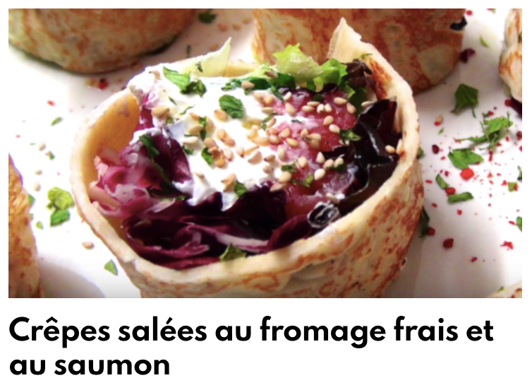 Crepes muối fromage saumon