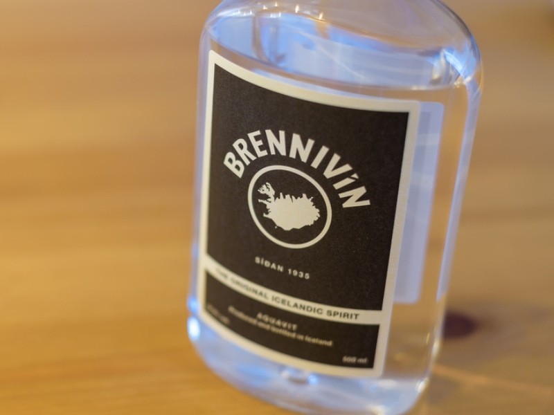 Icelandic liqueur Brennivin