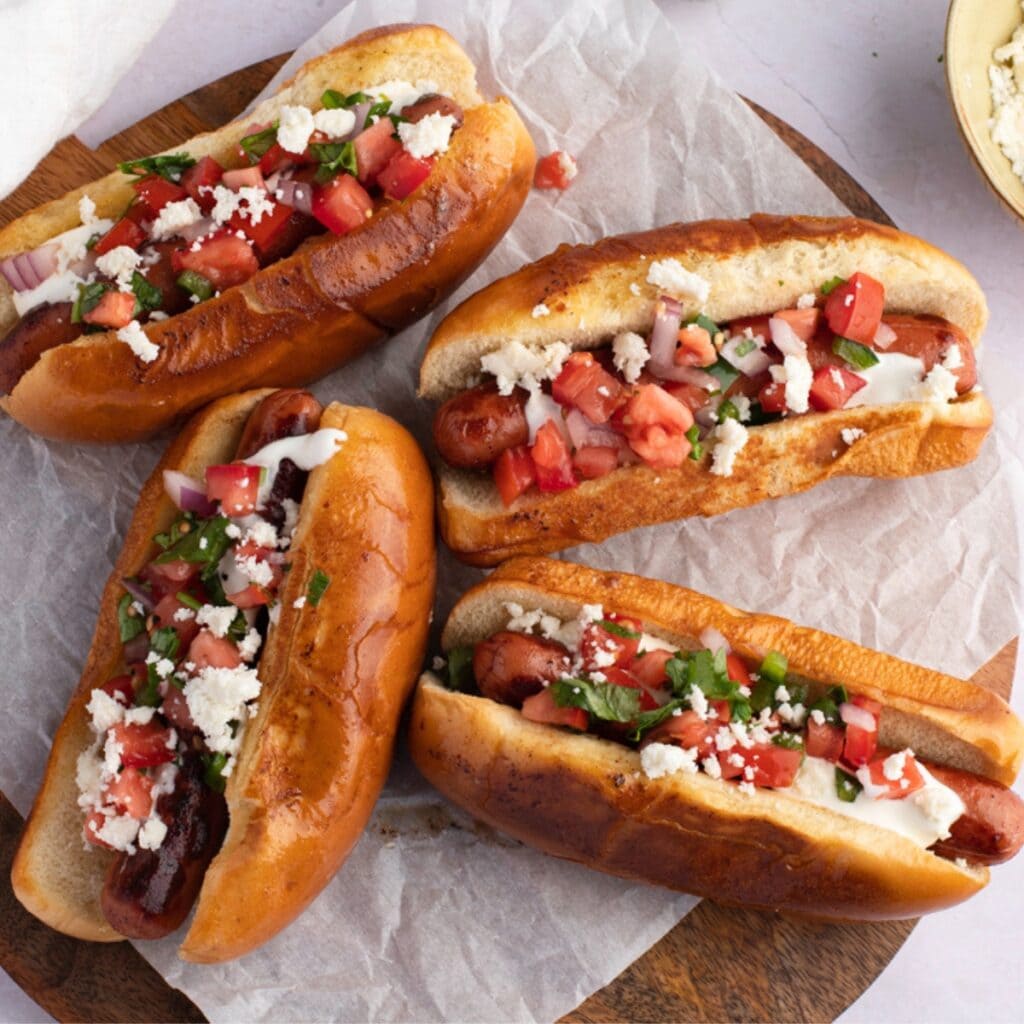 Hot-dogs mexicains en petits pains