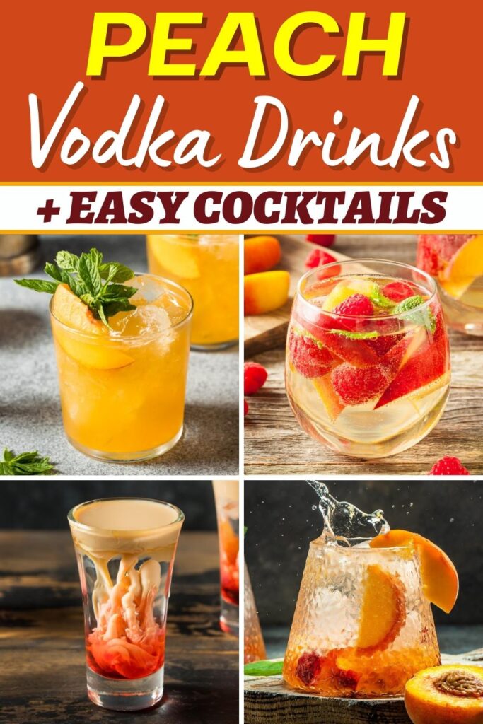 Bebidas de vodka de durazno (+ cócteles fáciles)