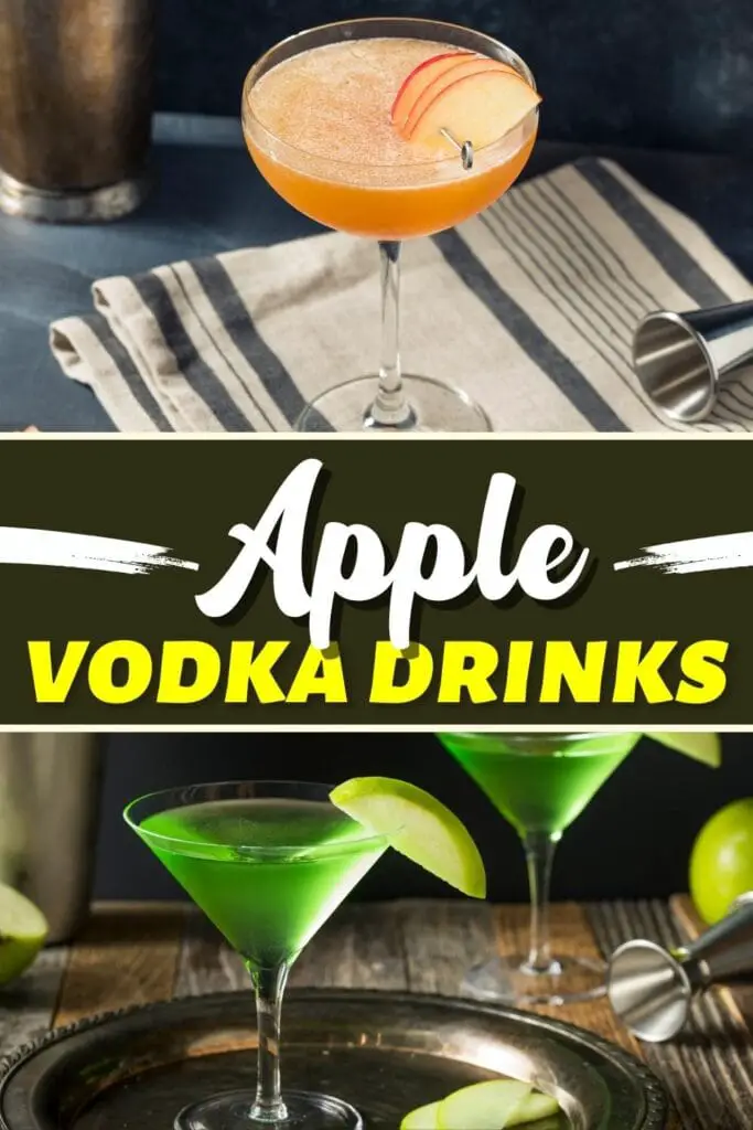 Bebidas de vodka de manzana