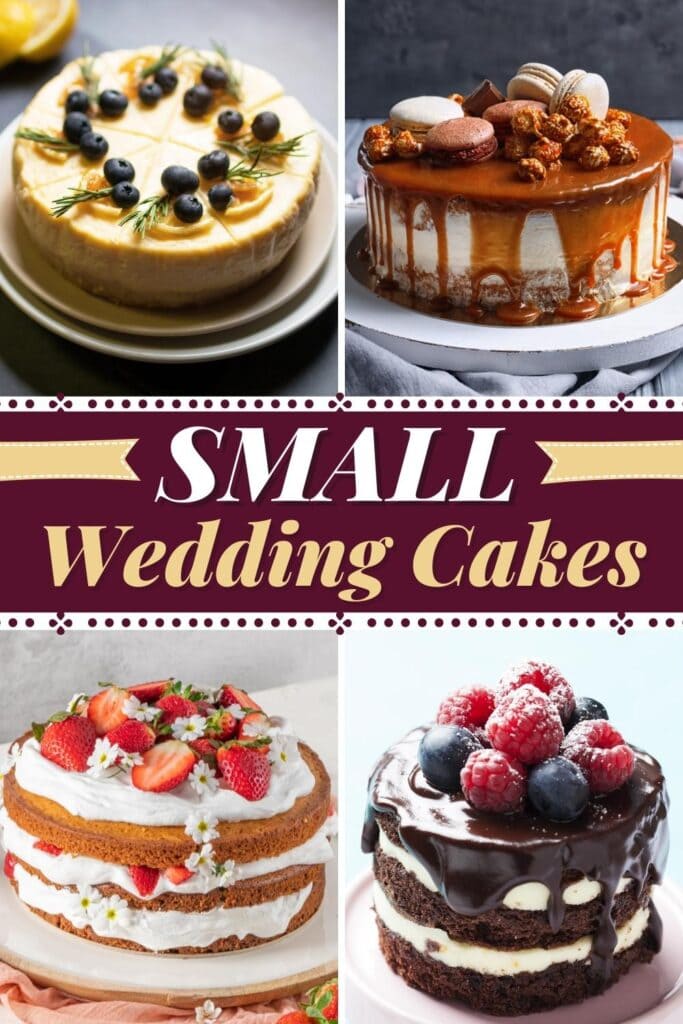 Malé svatební dorty