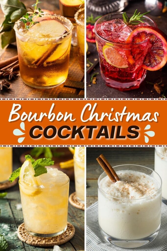 Cócteles navideños de bourbon