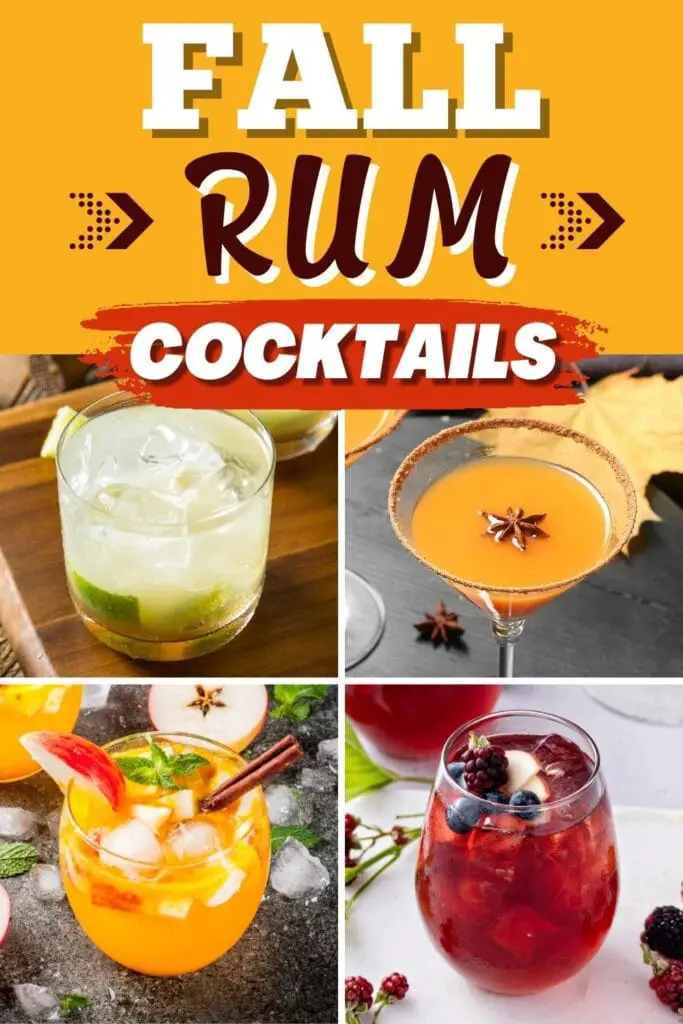 Podzimní rumové koktejly