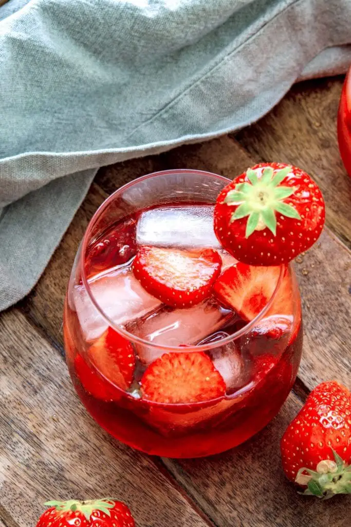 Ice Cold Boozy Strawberry Punch