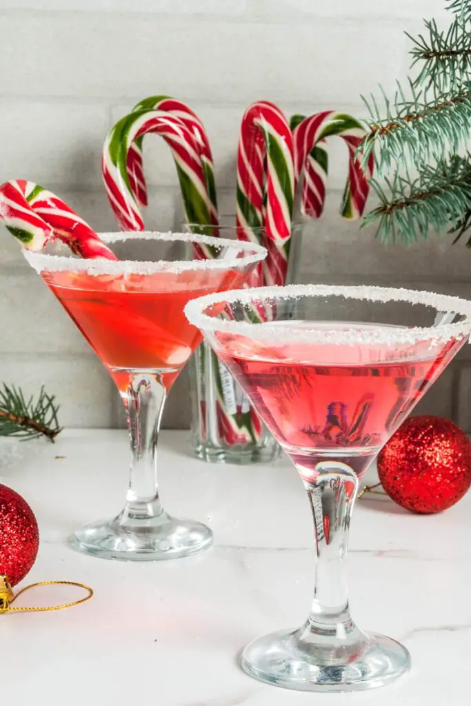 Pink Mint Martini Cocktail