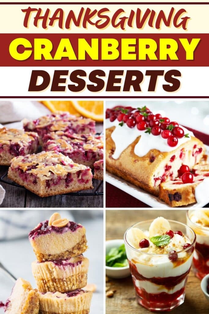 Sobremesas de cranberry de Acción de Grazas