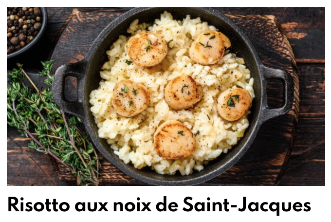 Ριζότο Saint Jacques Noix