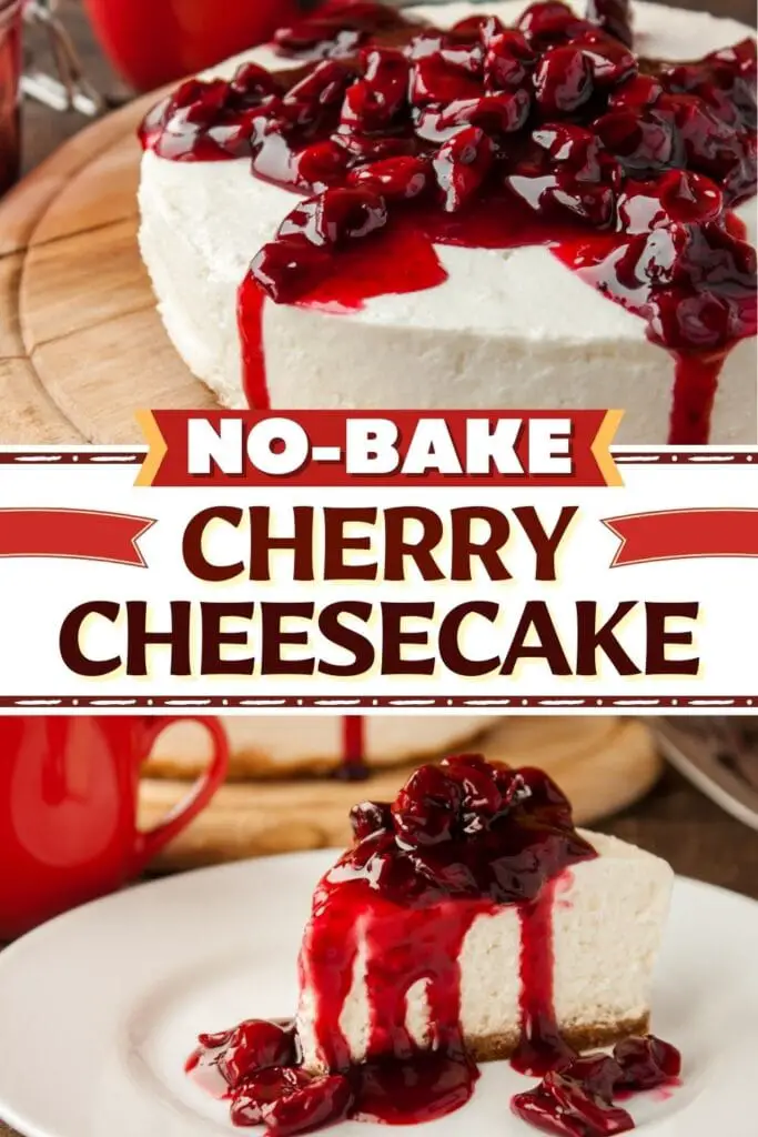 គ្មានដុតនំ Cherry Cheesecake