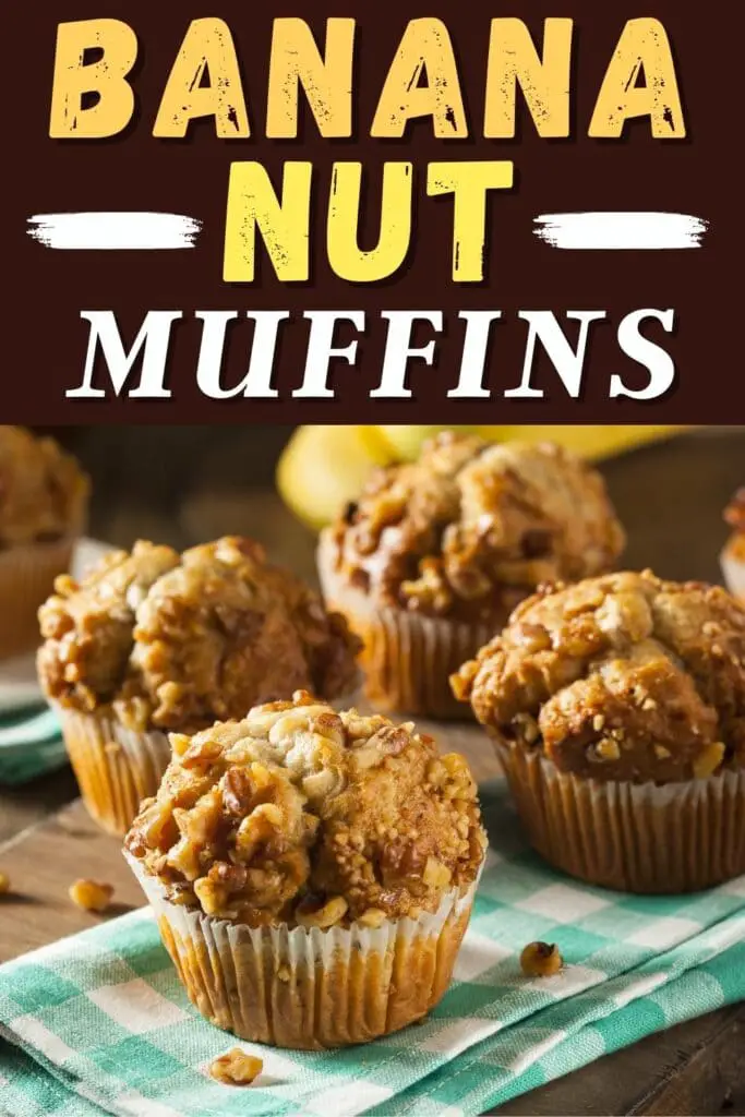 muffins de nuez y platano