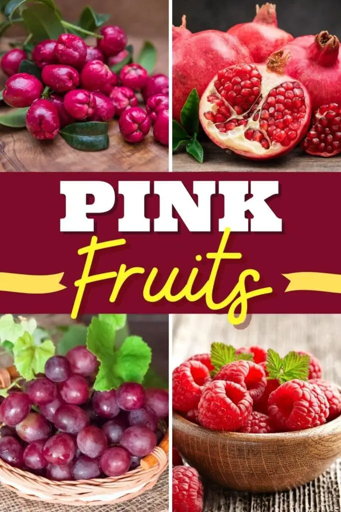vaaleanpunaiset hedelmät