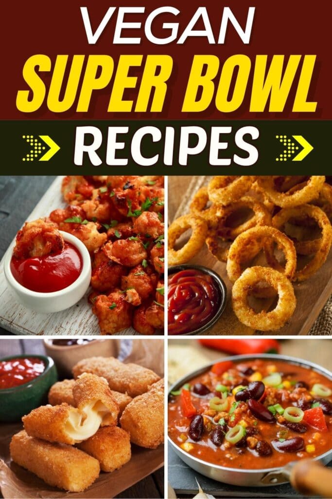Recetas veganas del Super Bowl