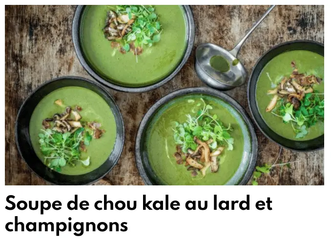 Sopa chou kale