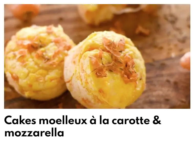 Moelleux carottes mozza cake