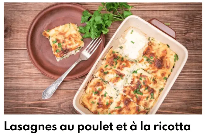 Lasagne z ricottą Poulet