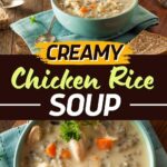 Zuppa cremosa di riso e pollo