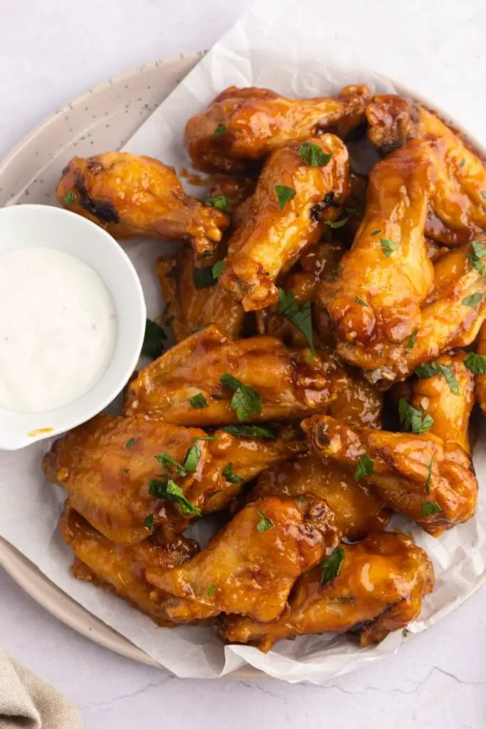 Spicy Mango Habanero Chicken Wings with Salsa