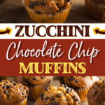 ʻO Zucchini Chocolate Chip Muffins Muffins