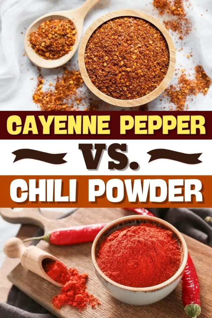 Pimienta de Cayena vs.  chile en polvo