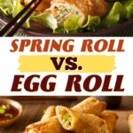 Rollo Primavera vs.  rollos de huevo