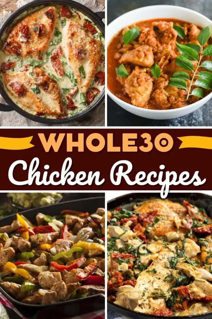 Whole30 recetas de pollo