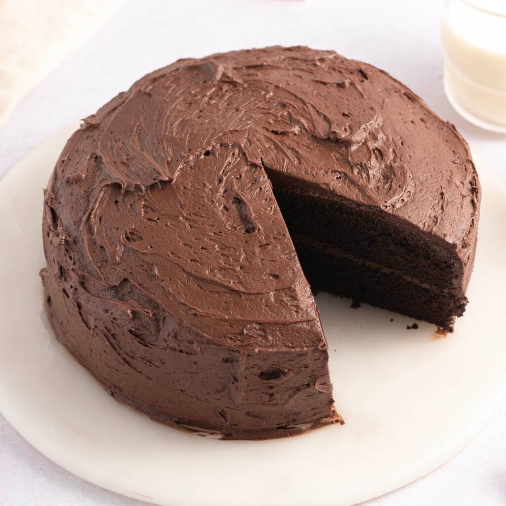 Søt hjemmelaget sjokoladekake