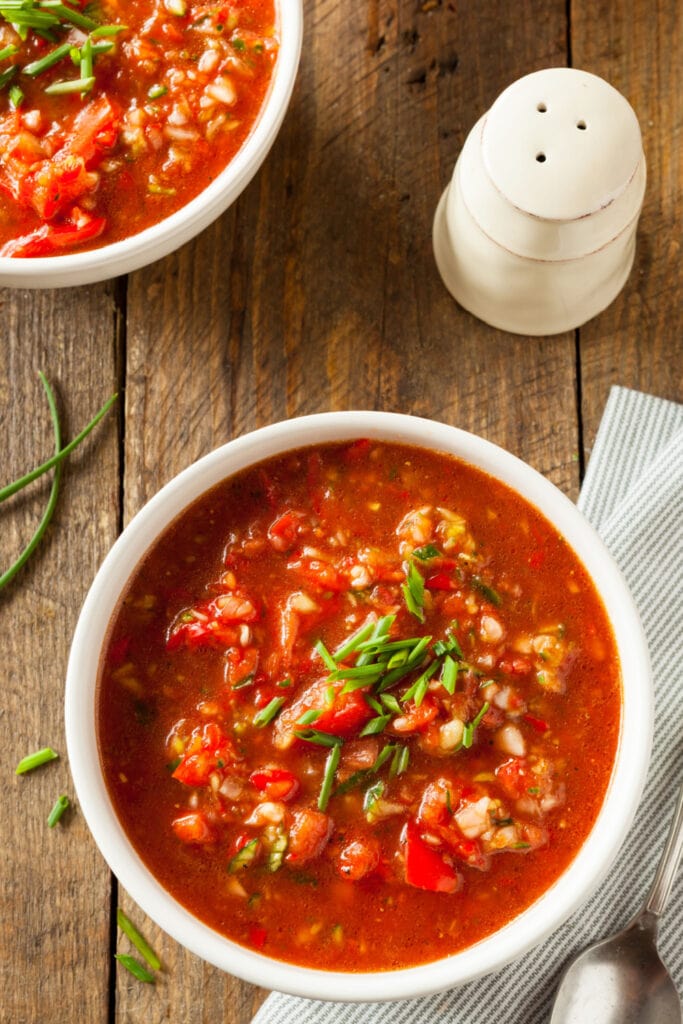 碗裡的美味西班牙涼菜湯