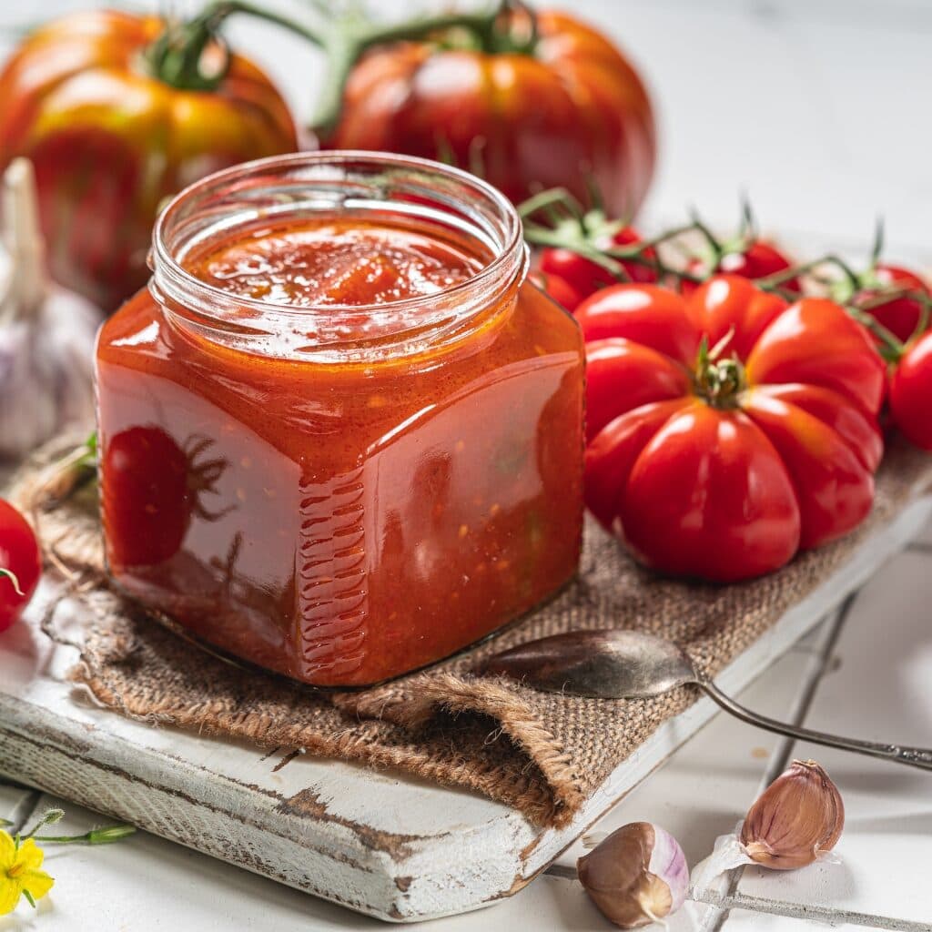 Salsa de Tomate Picante con Chile Verde