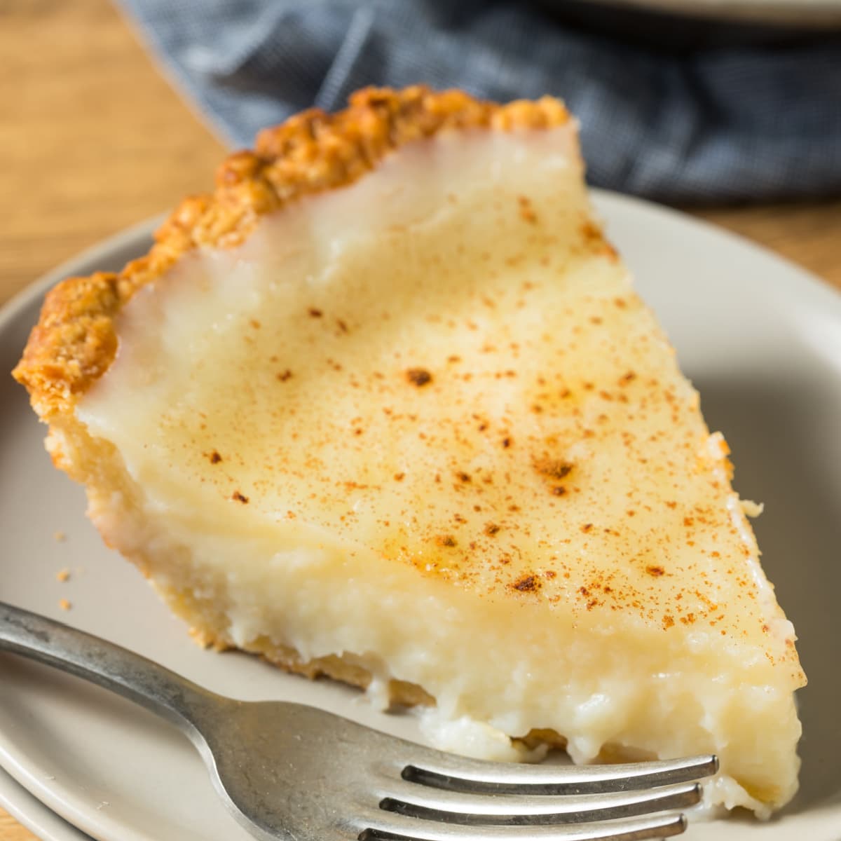 Dulce Amish Segmentum Sugar Cream Pie servivit in laminam