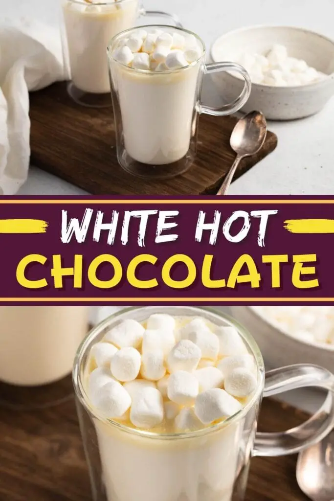 Chocolate blanco caliente