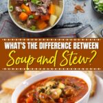 ¿Cuál es la diferencia entre sopa y estofado?